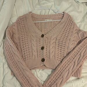 aeropostale size small pink sweater
